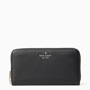 Kate Spade black Leila Large Continental Wallet